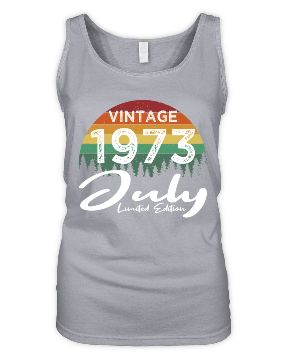 50th birthday july 1973 vintage 1973 Organic Women's Tank Top