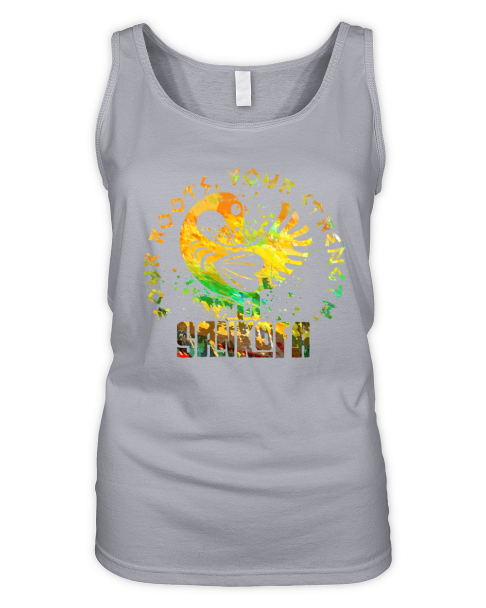 Sankofa Your Roots Your Strength Organic Women's Tank Top
