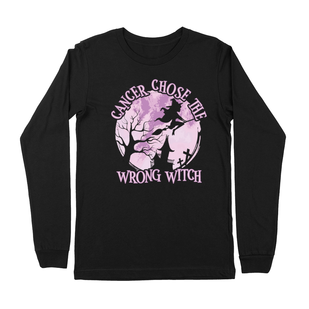 Cancer Witch Orchid Testicular Cancer Premium Long Sleeve