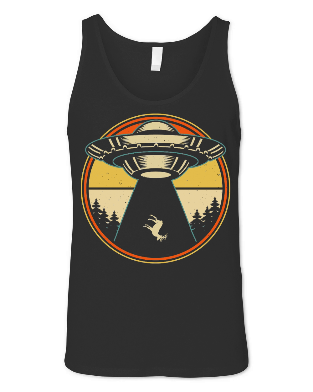 Vintage UFO Alien 19 Unisex Jersey Tank