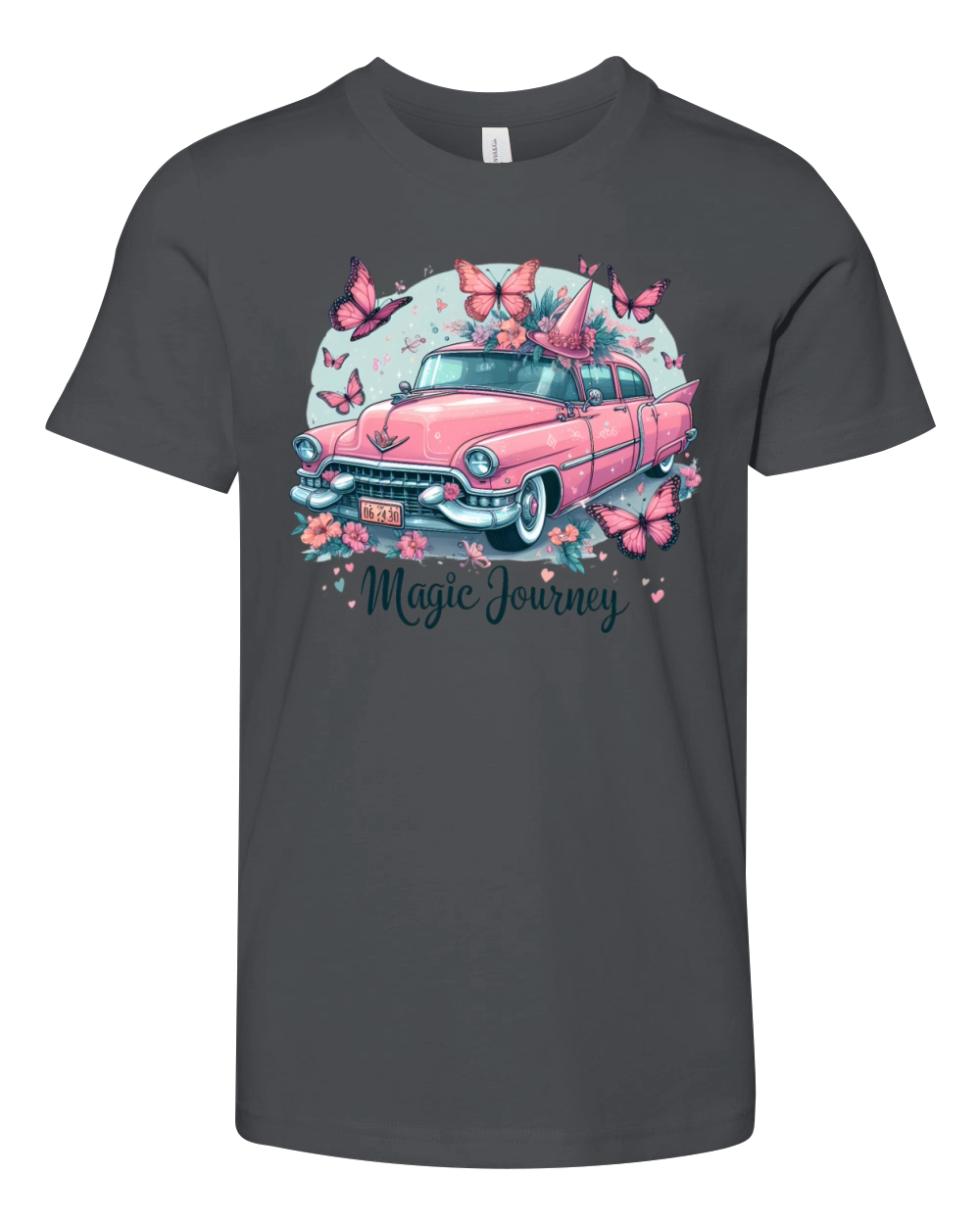 Pink cadillac magic journey Youth Unisex Jersey Tee