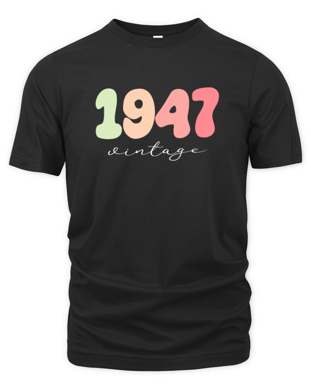 Birthday 1947 Vintage Organic Unisex T-shirt