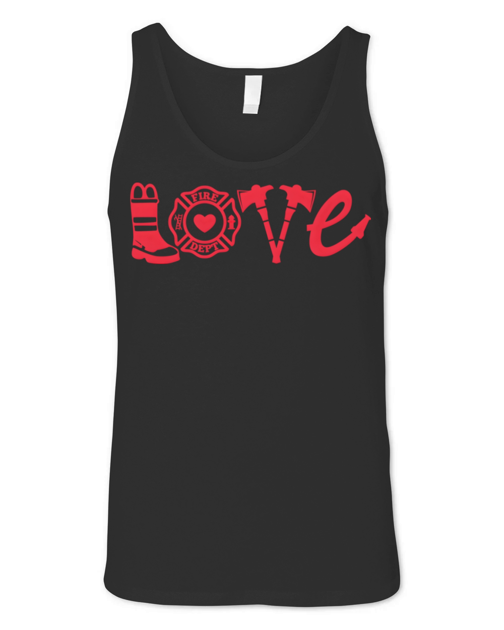Firefighter - Love Firefighter Firefighter Unisex Jersey Tank