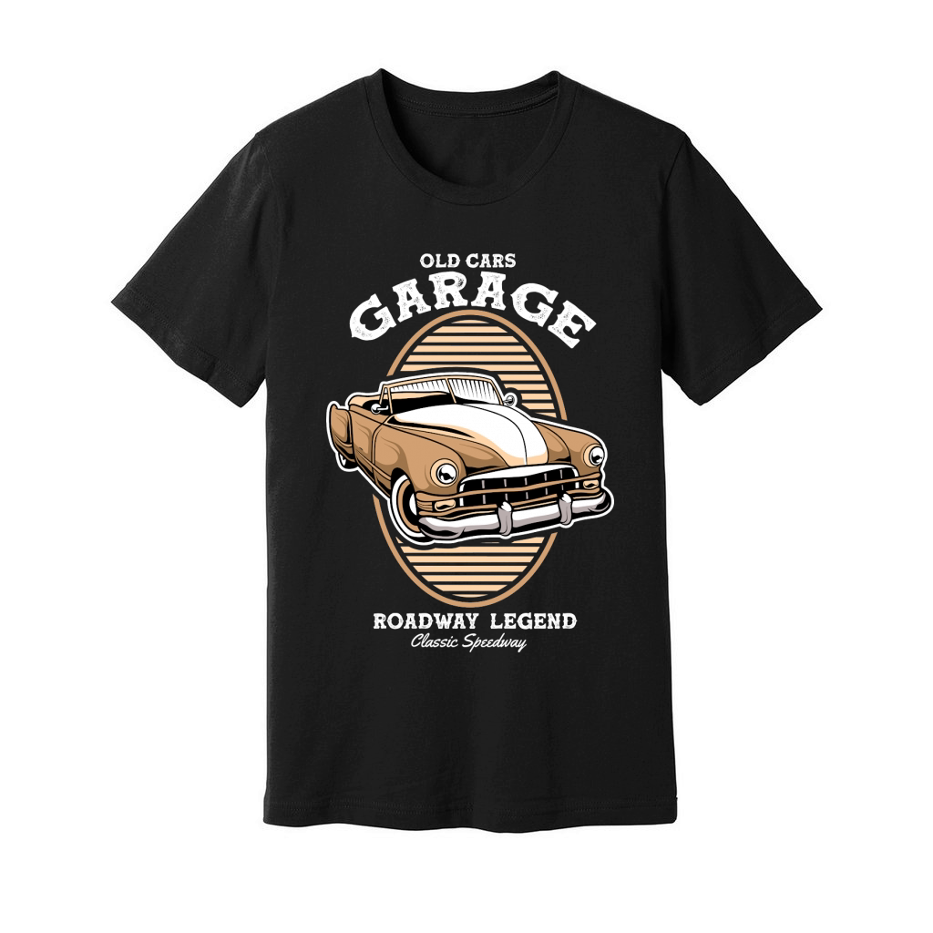 Classic Car Old Cars Garage Unisex Jersey Tee