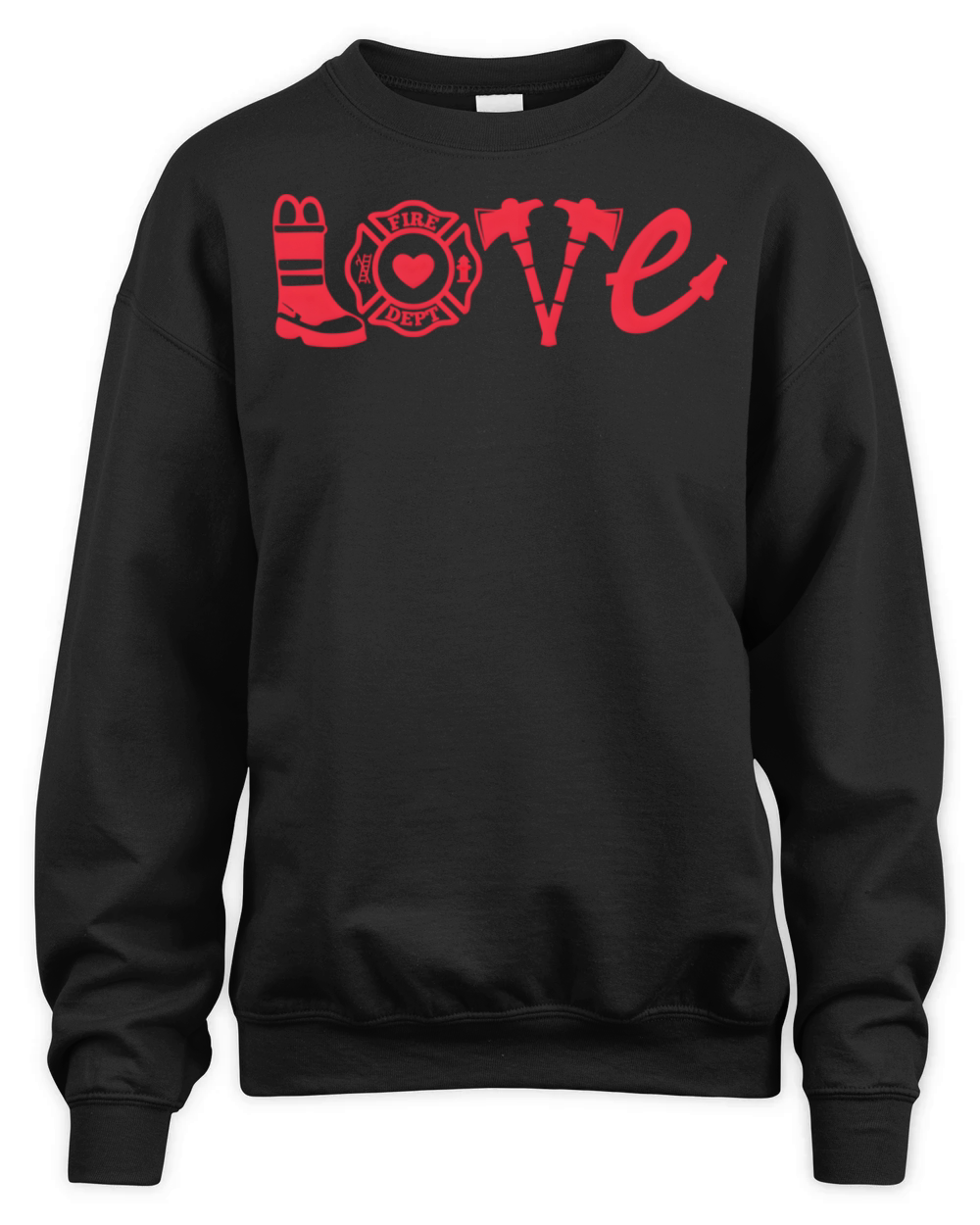 Firefighter - Love Firefighter Firefighter Unisex Premium Crewneck Sweatshirt