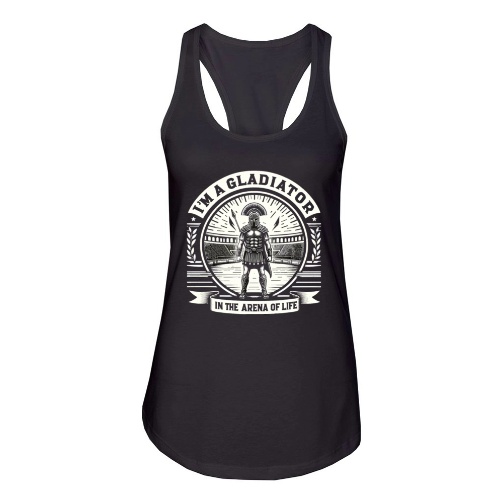 Julius Caesar Roman History Roman Empire Gladiator Women's Racerback Tank