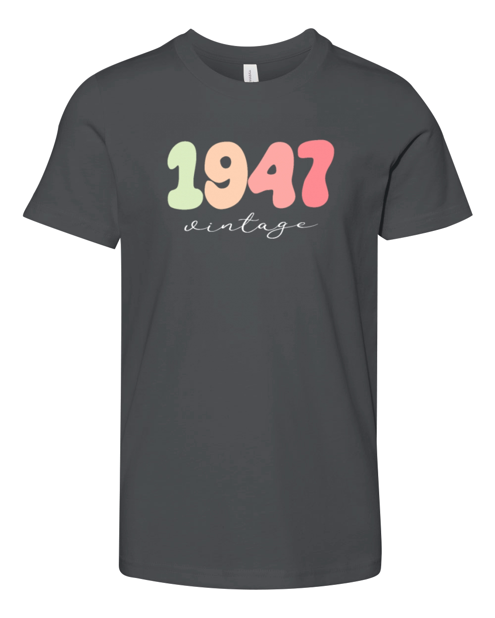 Birthday 1947 Vintage Youth Unisex Jersey Tee