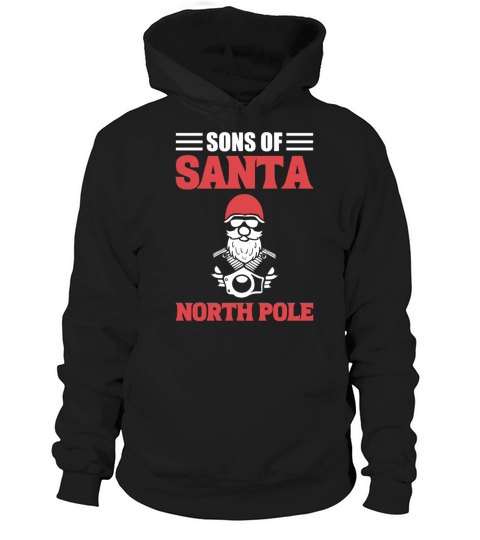 Sons Of Santa North Pole Motorcycle Rider Hoodie Unisex