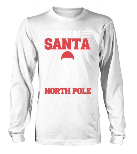 Sons Of Santa North Pole Motorcycle Rider Long sleeved Unisex