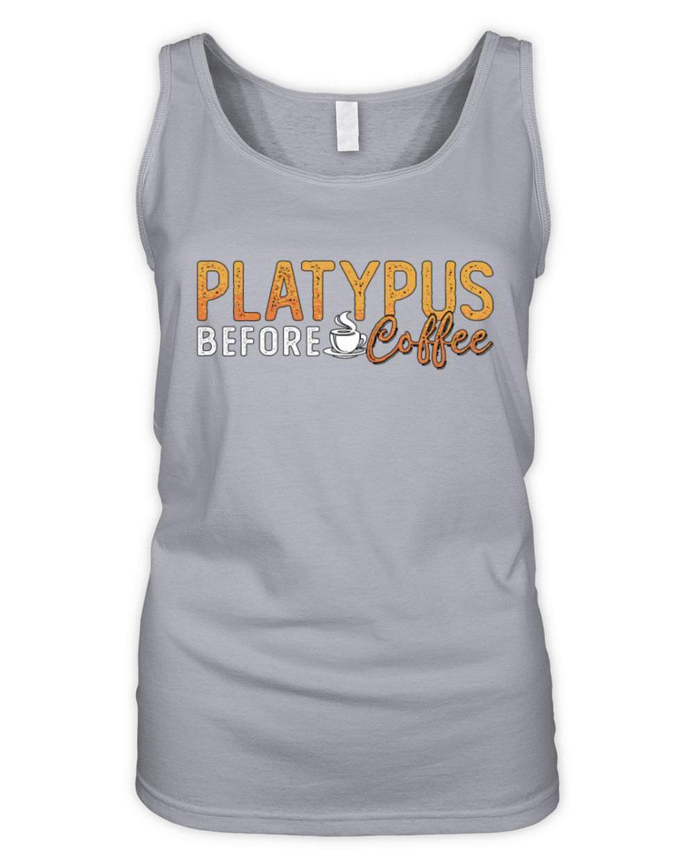 Platypus Lover Before Coffee Zoology Coffee Lover Organic Women's Tank Top