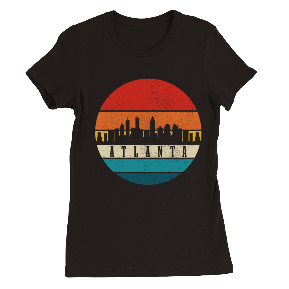 Atlanta Georgia Premium Womens Crewneck T-shirt
