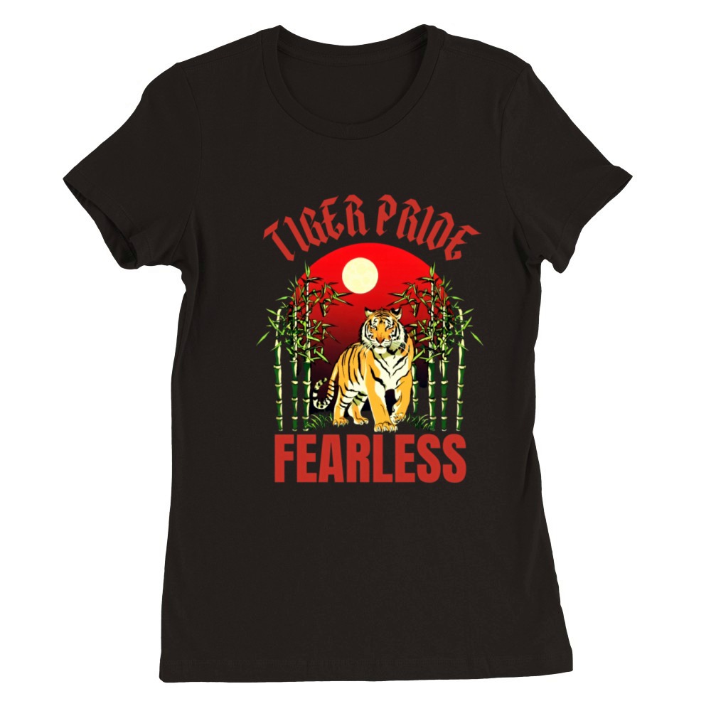 Tiger Pride Fearless Premium Womens Crewneck T-shirt