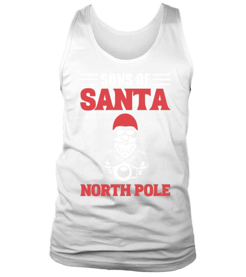 Sons Of Santa North Pole Motorcycle Rider Tank Top Unisex