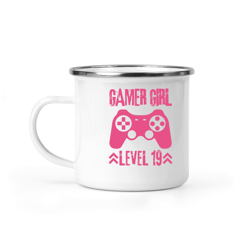 Gamer Girl 19 Birthday Camping Mug