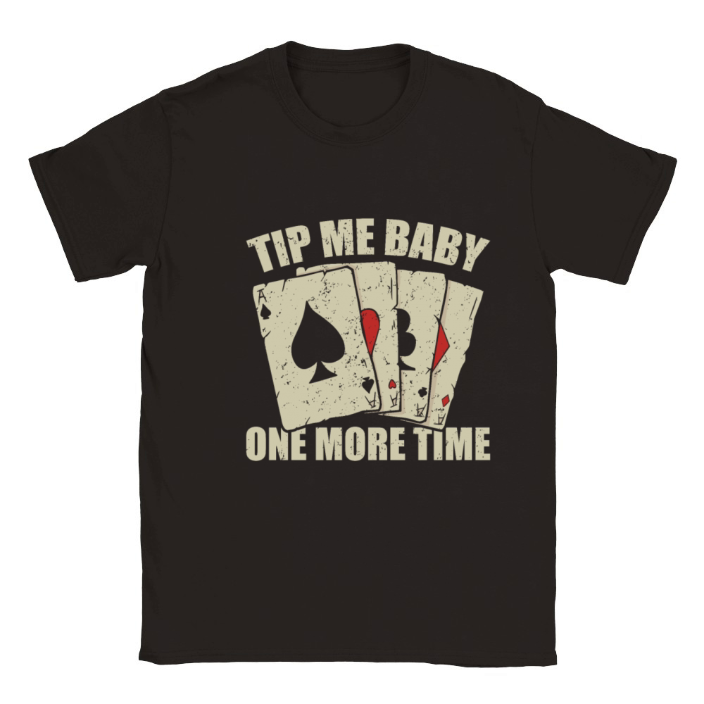 Poker Dealer Tip Me Baby Gambling Classic Kids Crewneck T-shirt