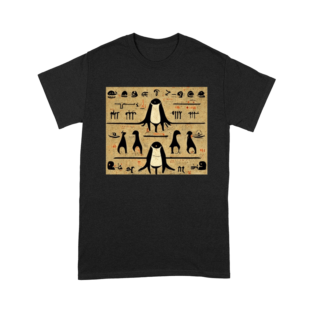 Penguin Glyph Sea Bird King Emperor Penguin Lover Comfort T-shirt