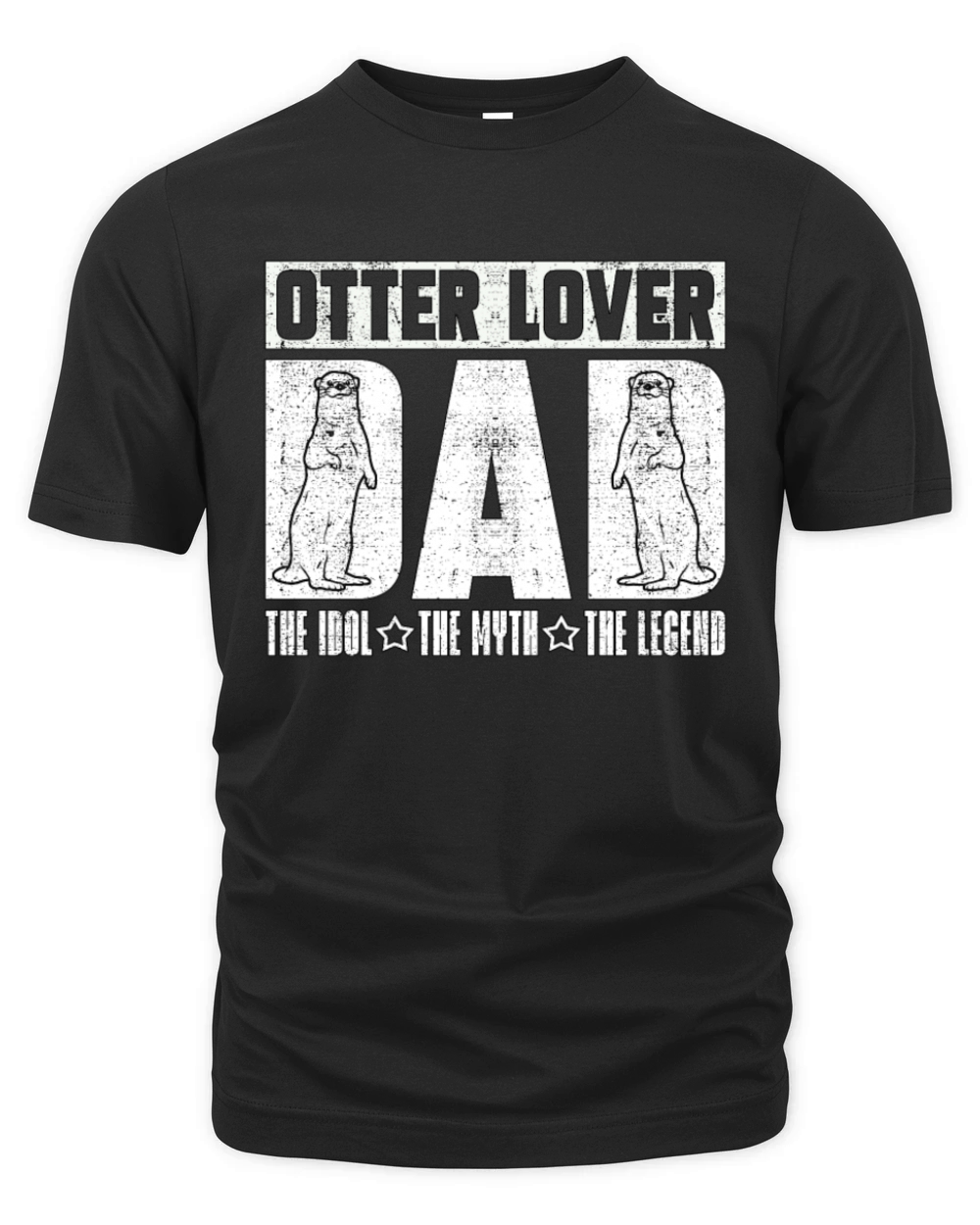 Otter Lover Dad The Idol The Myth The Animal Lover Organic Unisex T-shirt