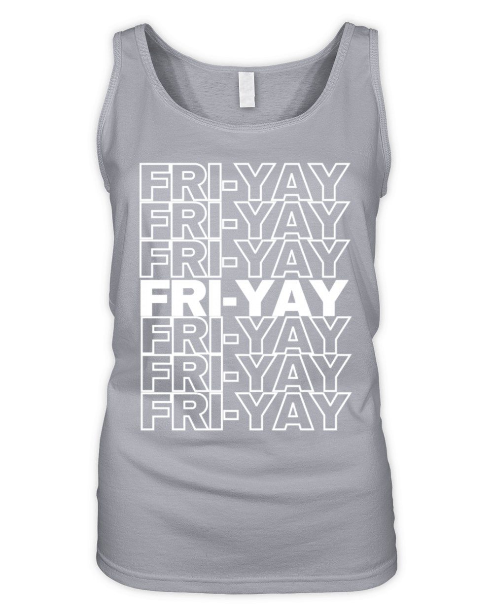 Fri Yay Teachers School Weekend Vibes Organic Women's Tank Top