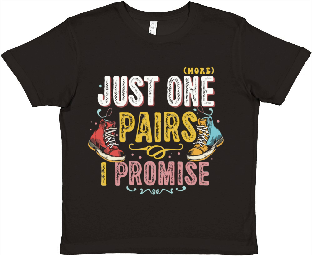 Just One Pairs I Promise Sneaker Head Sarcasm Fun Premium Kids Crewneck T-shirt