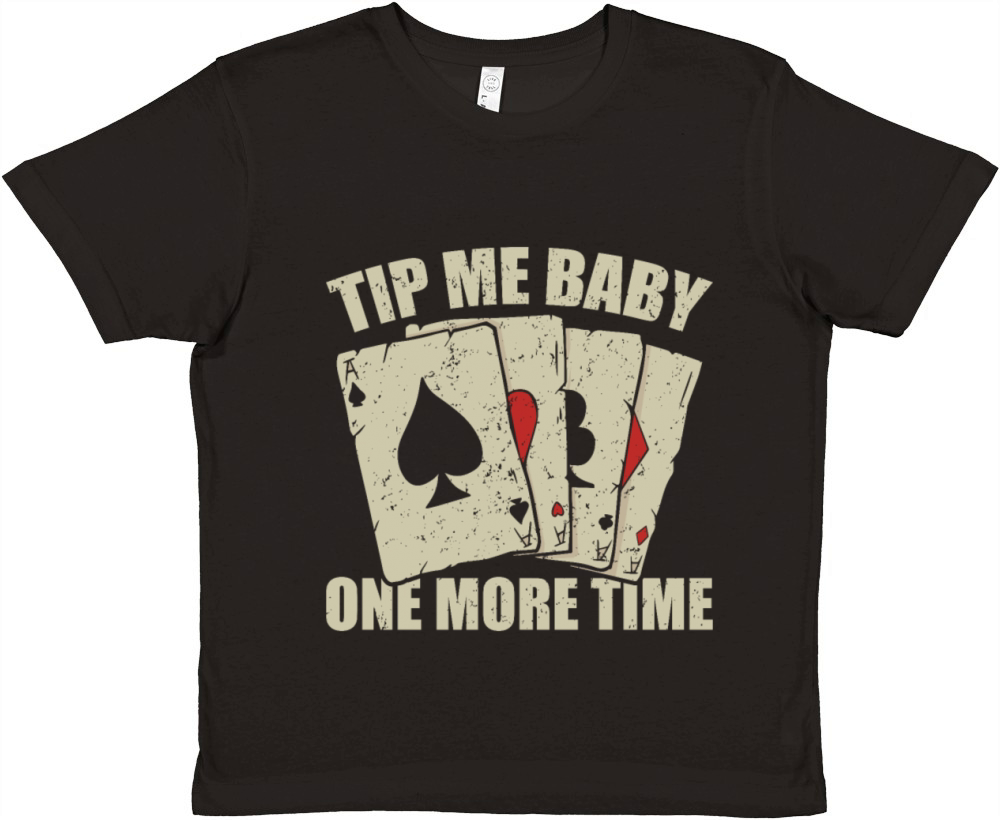 Poker Dealer Tip Me Baby Gambling Premium Kids Crewneck T-shirt