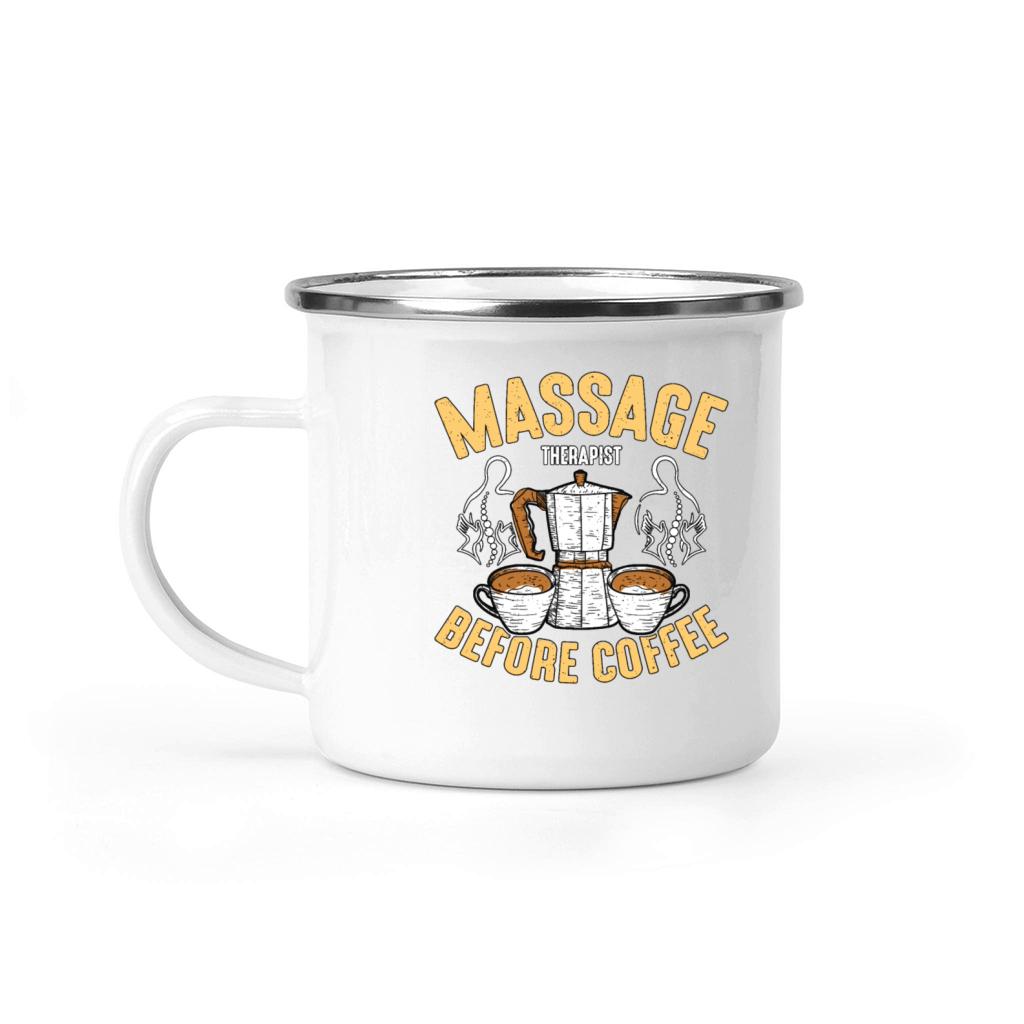 Massage Therapist Before Chiropractor Coffee Lover Camping Mug