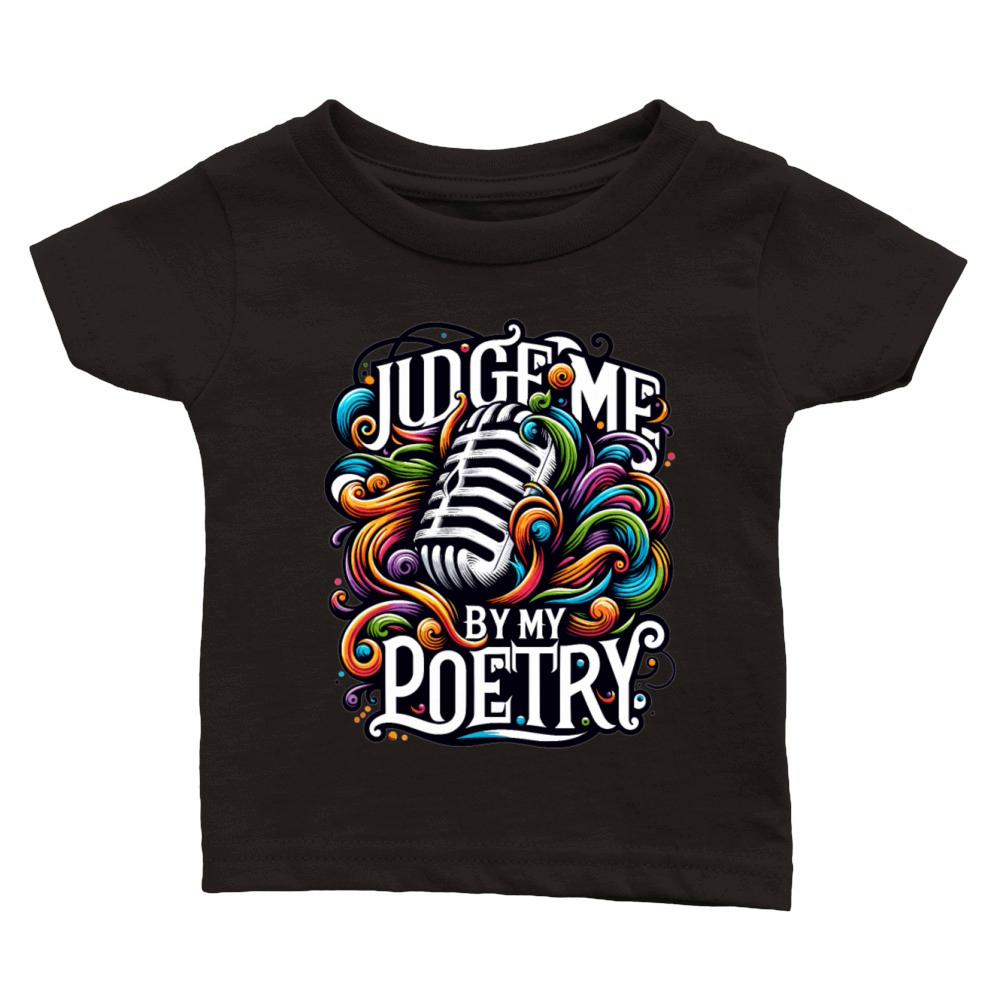 Poetry Slam Writer Poet Literature Slam Poetry Day Classic Baby Crewneck T-shirt