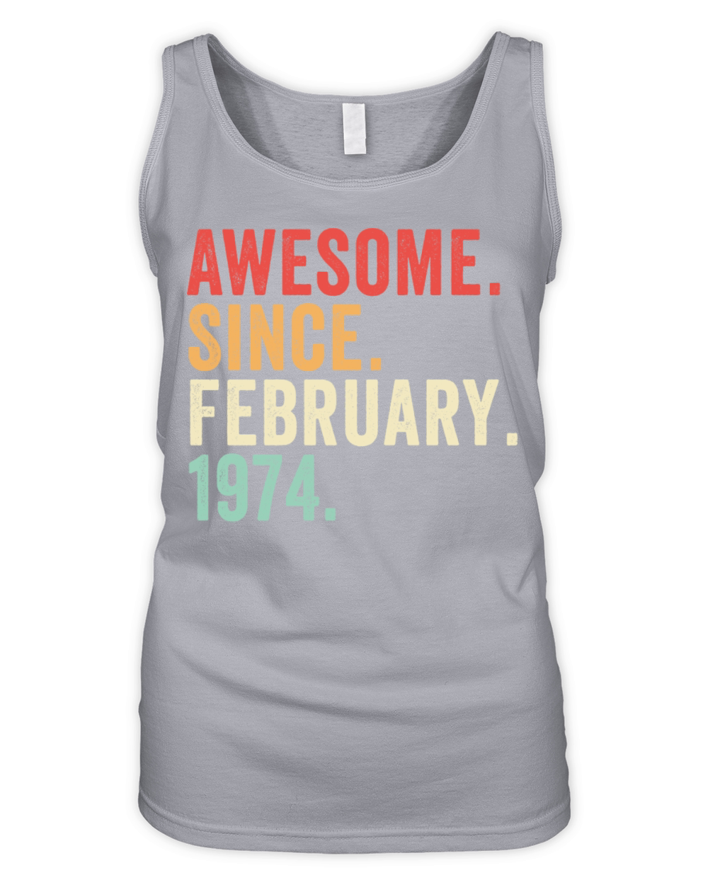 Awesome Since February 1974 Organic Women's Tank Top