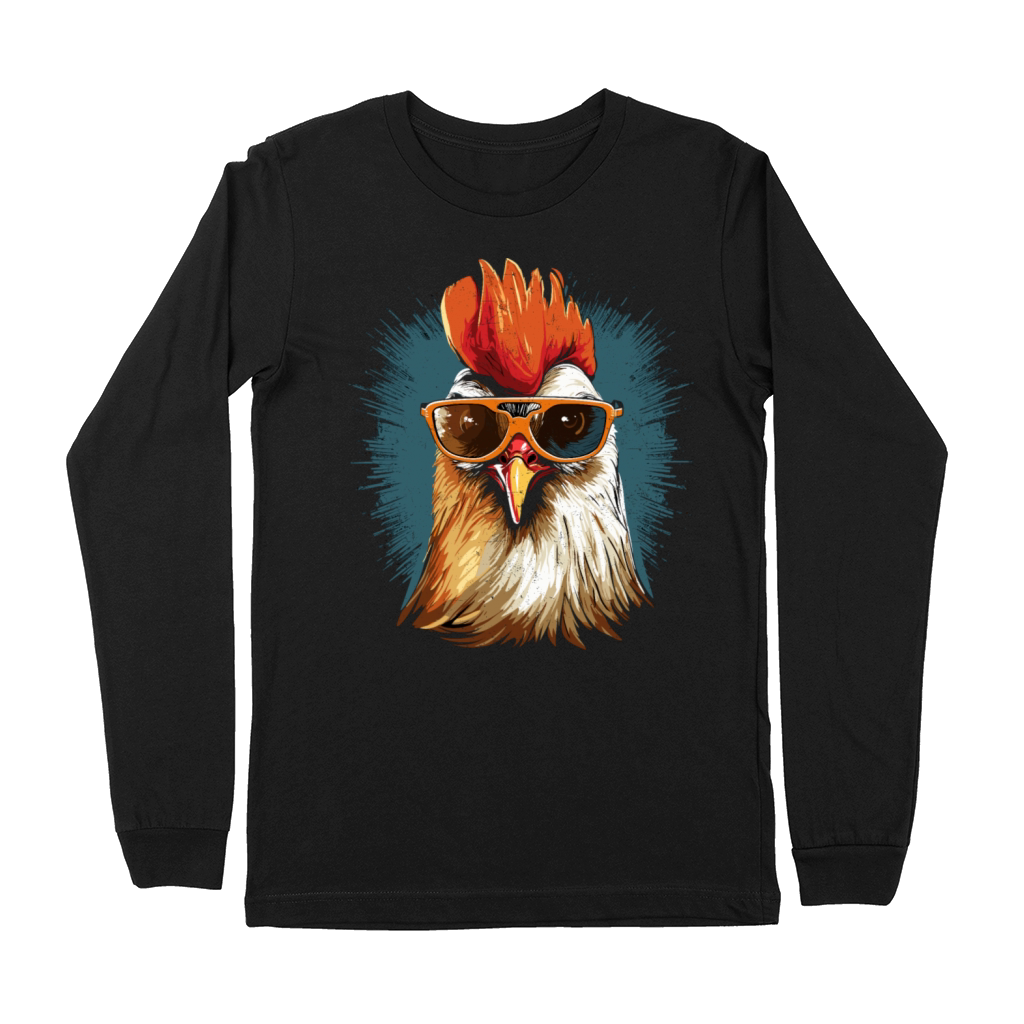 Rooster Chicken Sunglasses Premium Long Sleeve