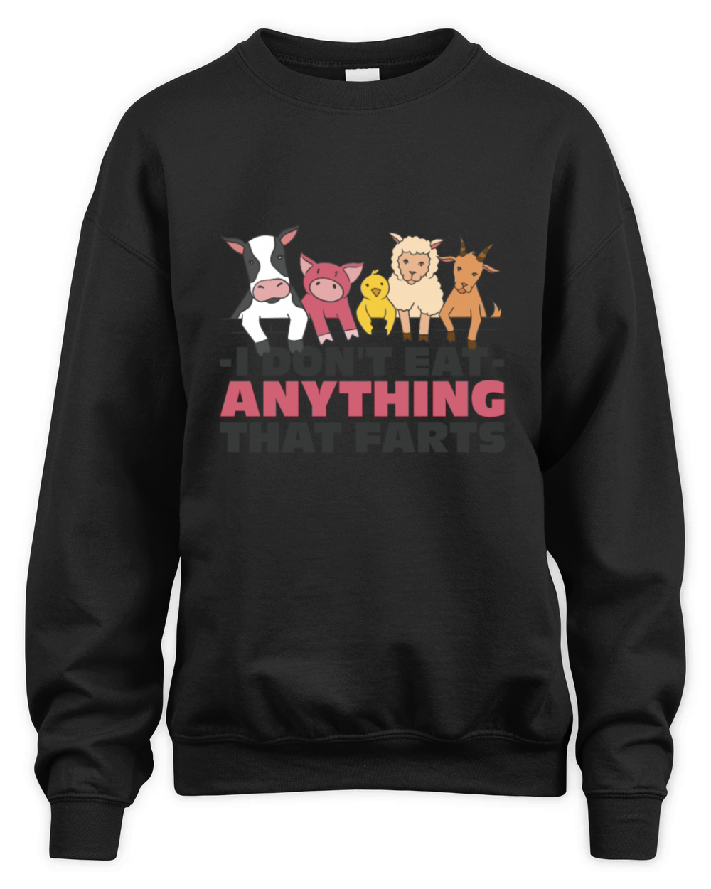 Funny vegan quote Unisex Premium Crewneck Sweatshirt