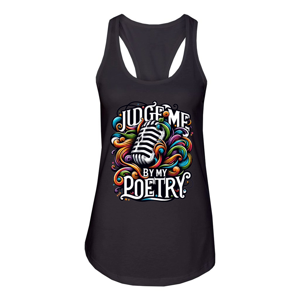 Poetry Slam Writer Poet Literature Slam Poetry Day Women's Racerback Tank