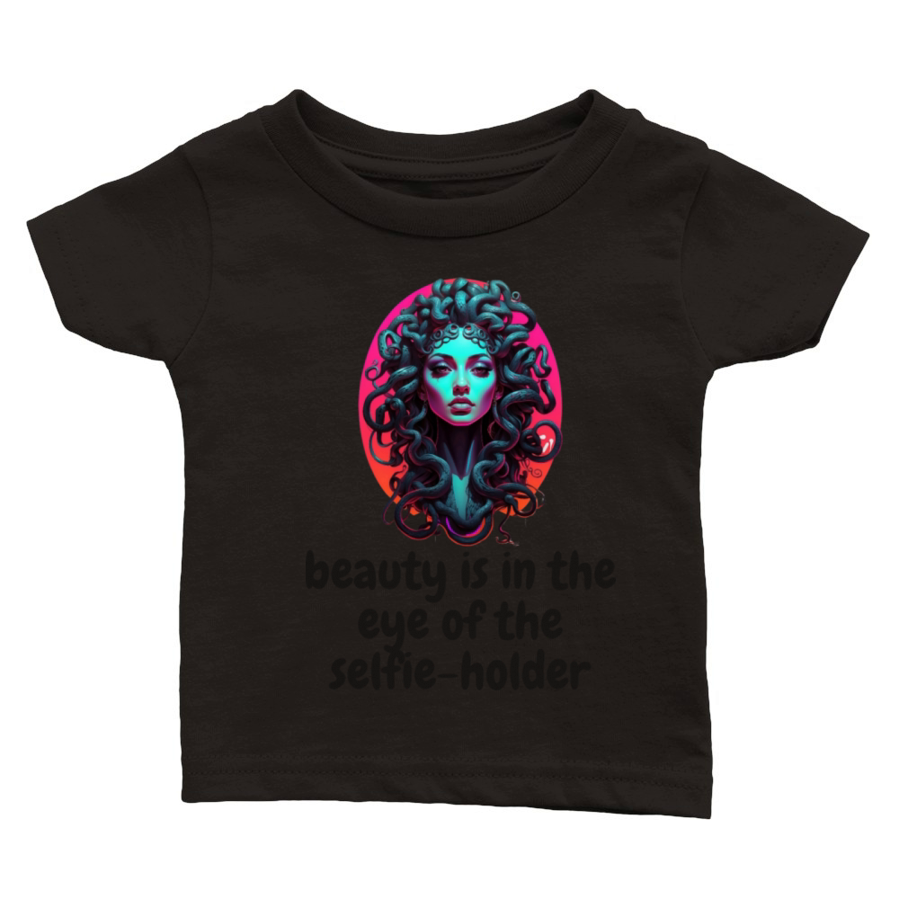 Beauty is in the eye of the selfie-holder Classic Baby Crewneck T-shirt