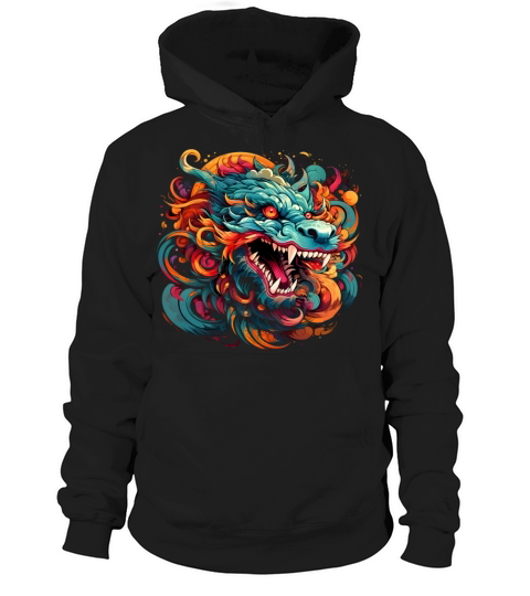 Modern Oriental Dragon Majesty Hoodie Unisex