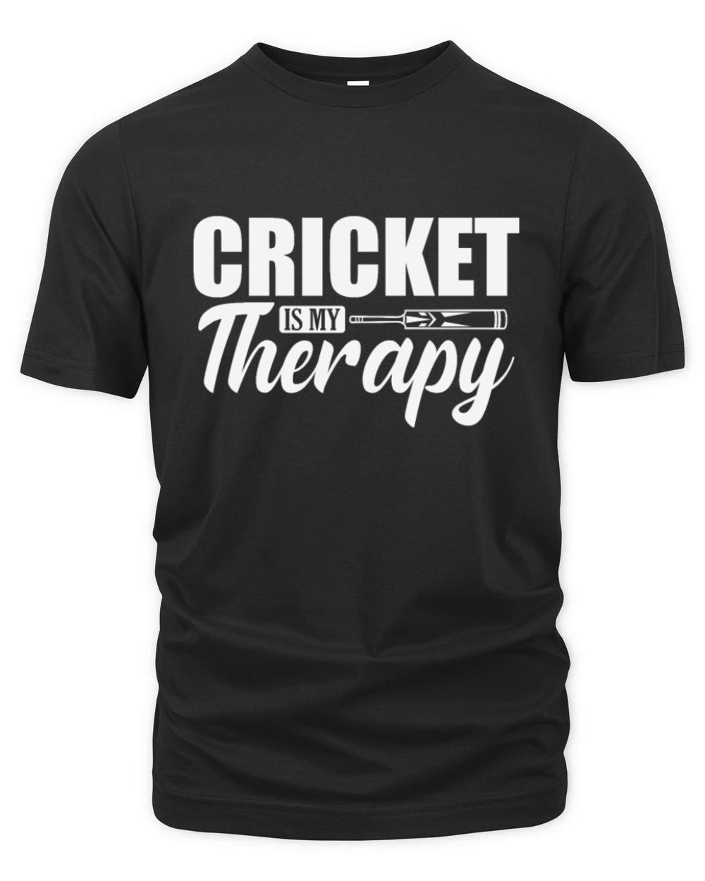 Cricket is my Therapy Ballsport Hobby Organic Unisex T-shirt