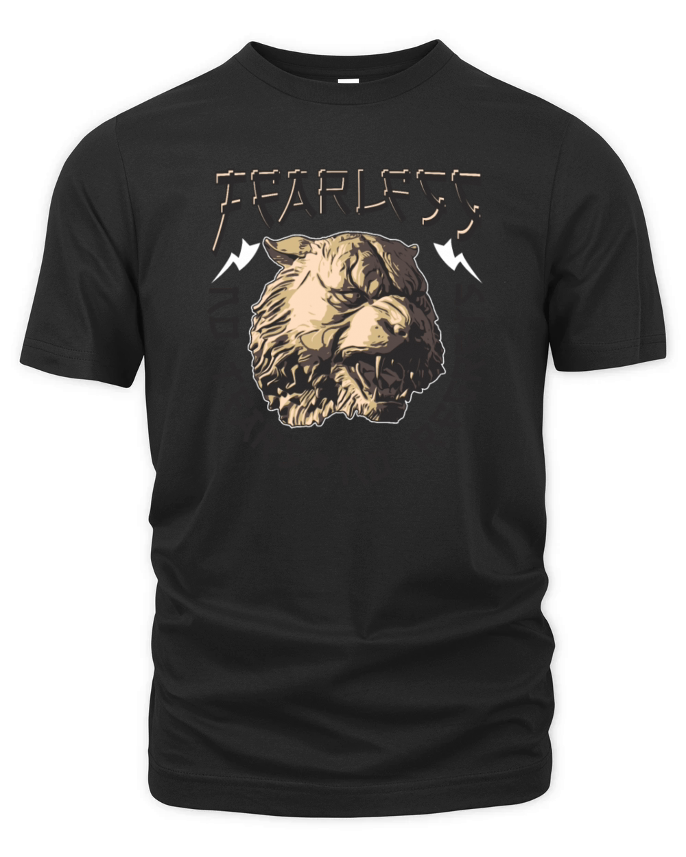 Fearless Bear No Tears No Regrets Organic Unisex T-shirt