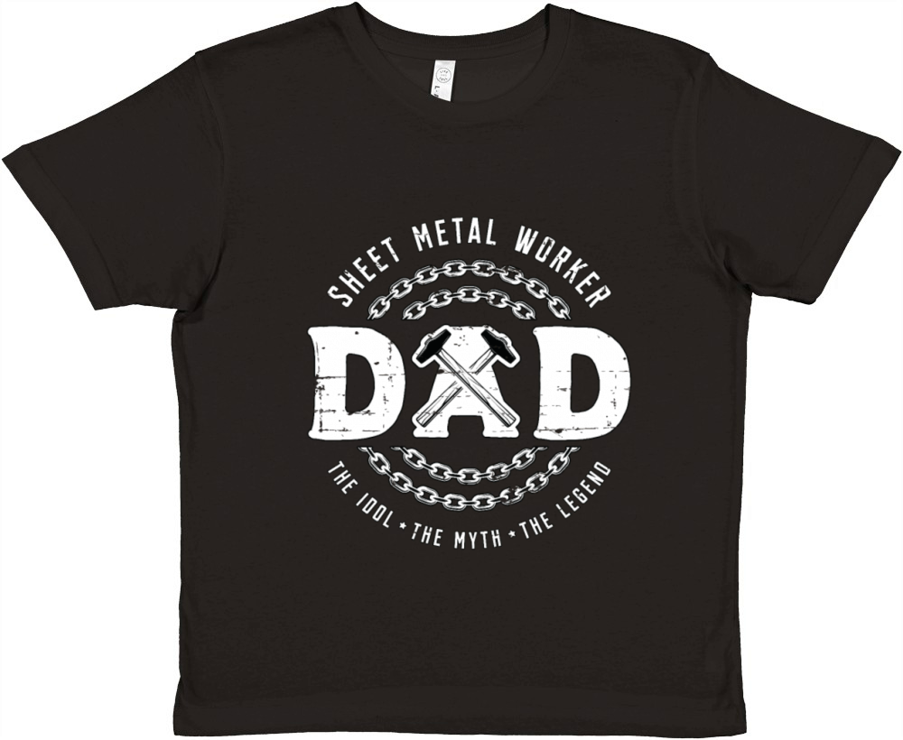 Sheet Metal Worker Dad The Idol The Metalworking Premium Kids Crewneck T-shirt