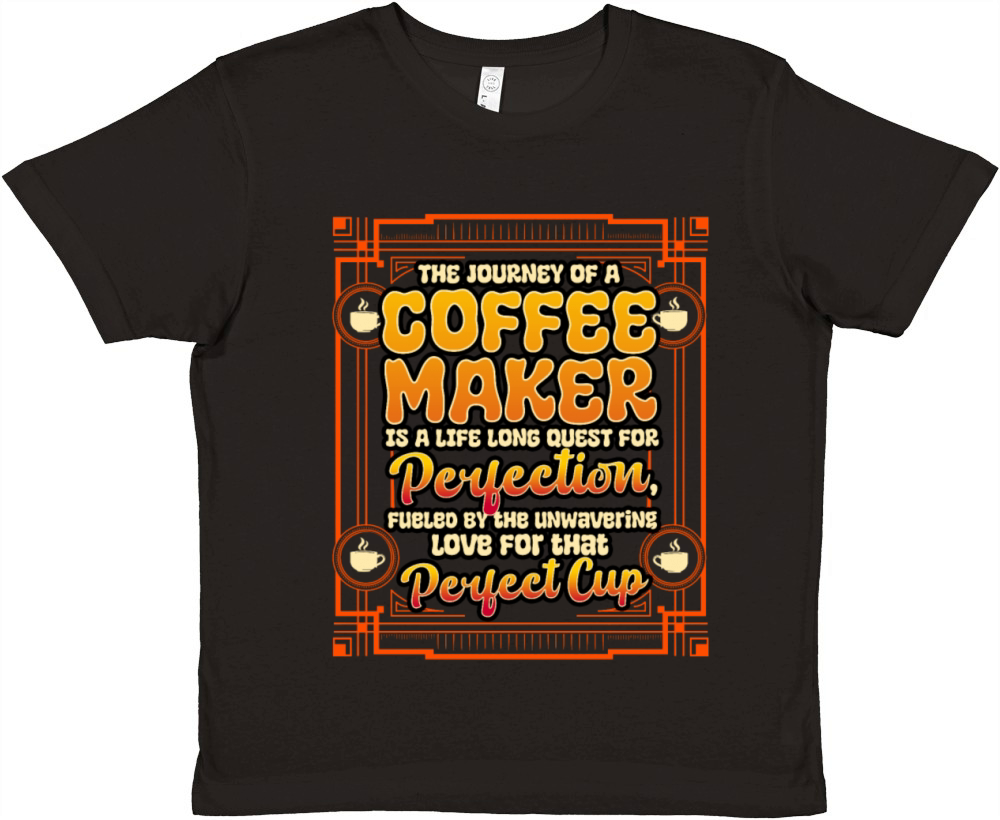 The Journey Of A Coffee Maker Premium Kids Crewneck T-shirt