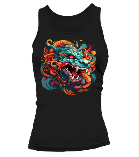 Modern Oriental Dragon Majesty Tank top Woman