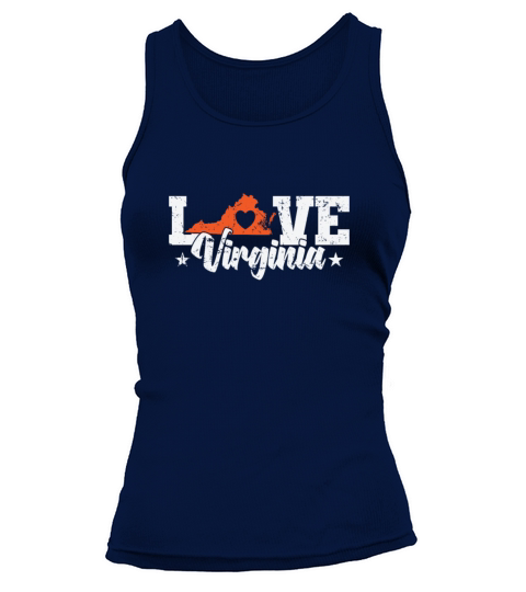 Virginia Love USA America State Tank top Woman