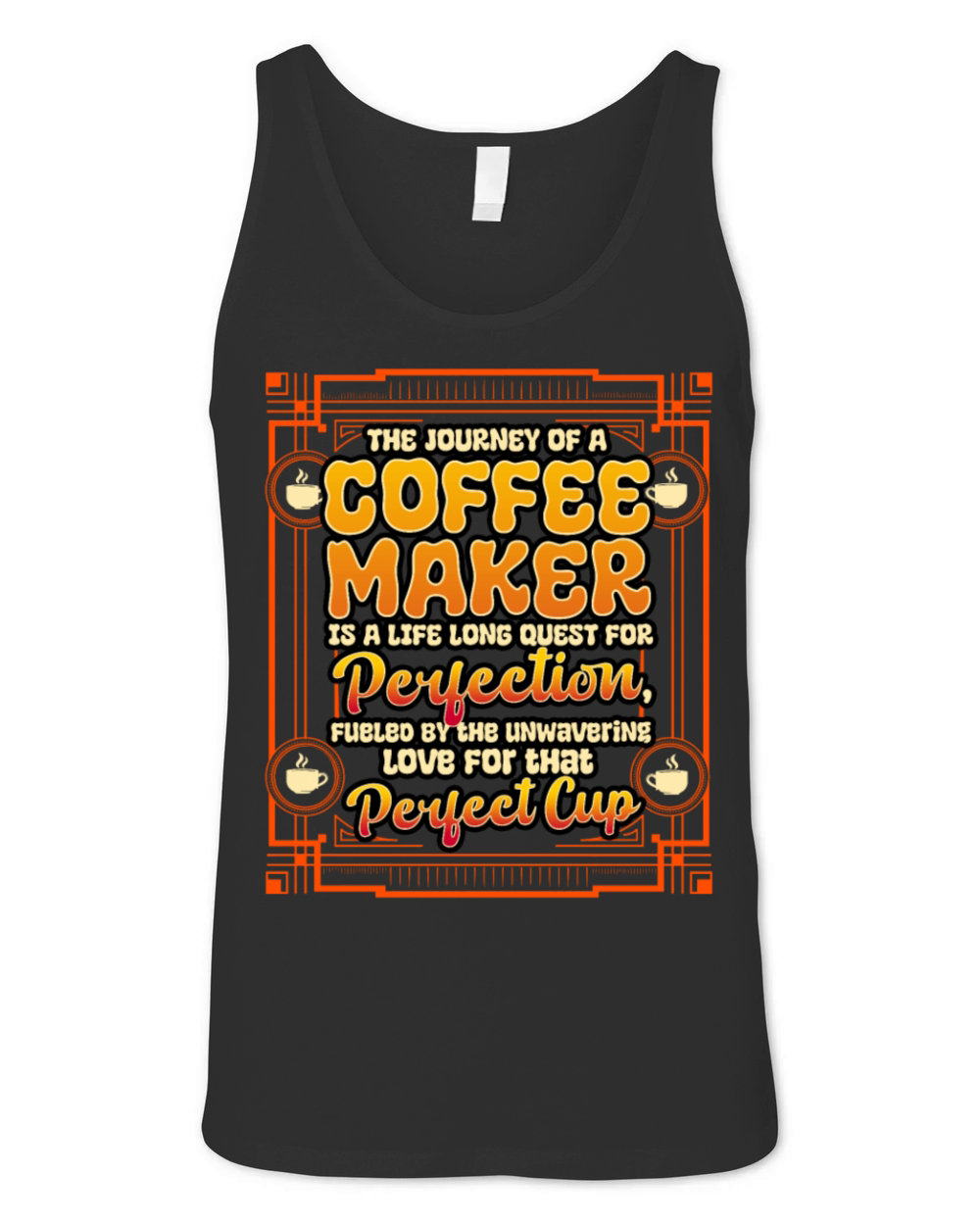 The Journey Of A Coffee Maker Unisex Jersey Tank