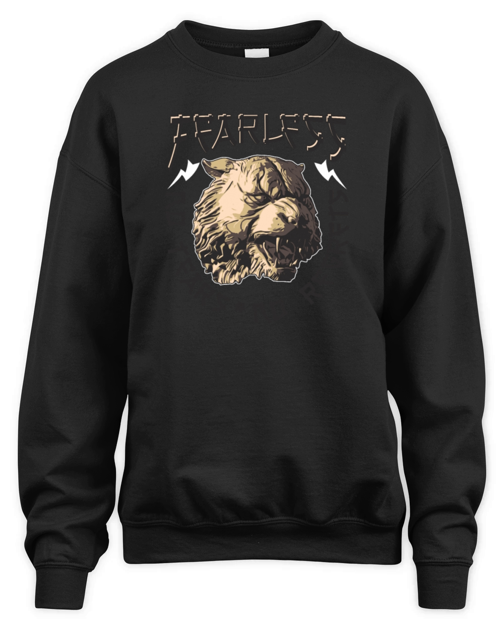 Fearless Bear No Tears No Regrets Unisex Premium Crewneck Sweatshirt