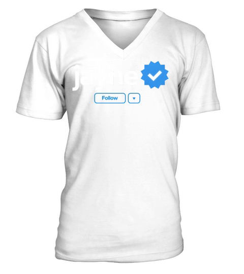 Jayne First Name Verified Badge Social Media Jayne V-Neck T-shirt