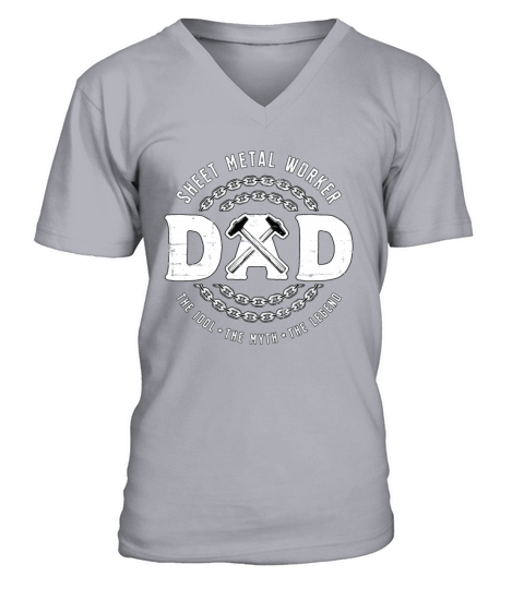 Sheet Metal Worker Dad The Idol The Metalworking V-Neck T-shirt