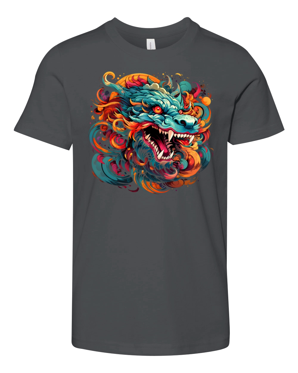 Modern Oriental Dragon Majesty Youth Unisex Jersey Tee