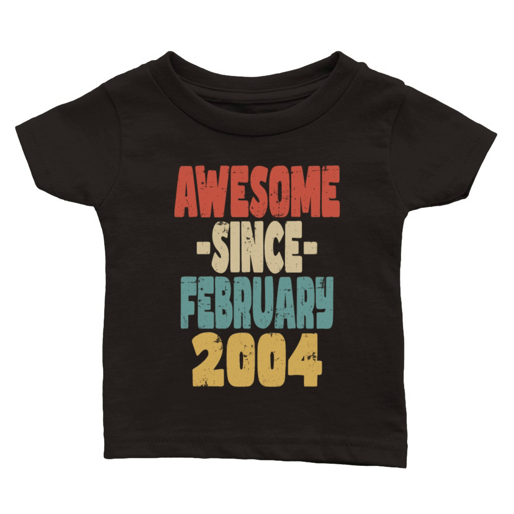 Awesome February 2004 Classic Baby Crewneck T-shirt