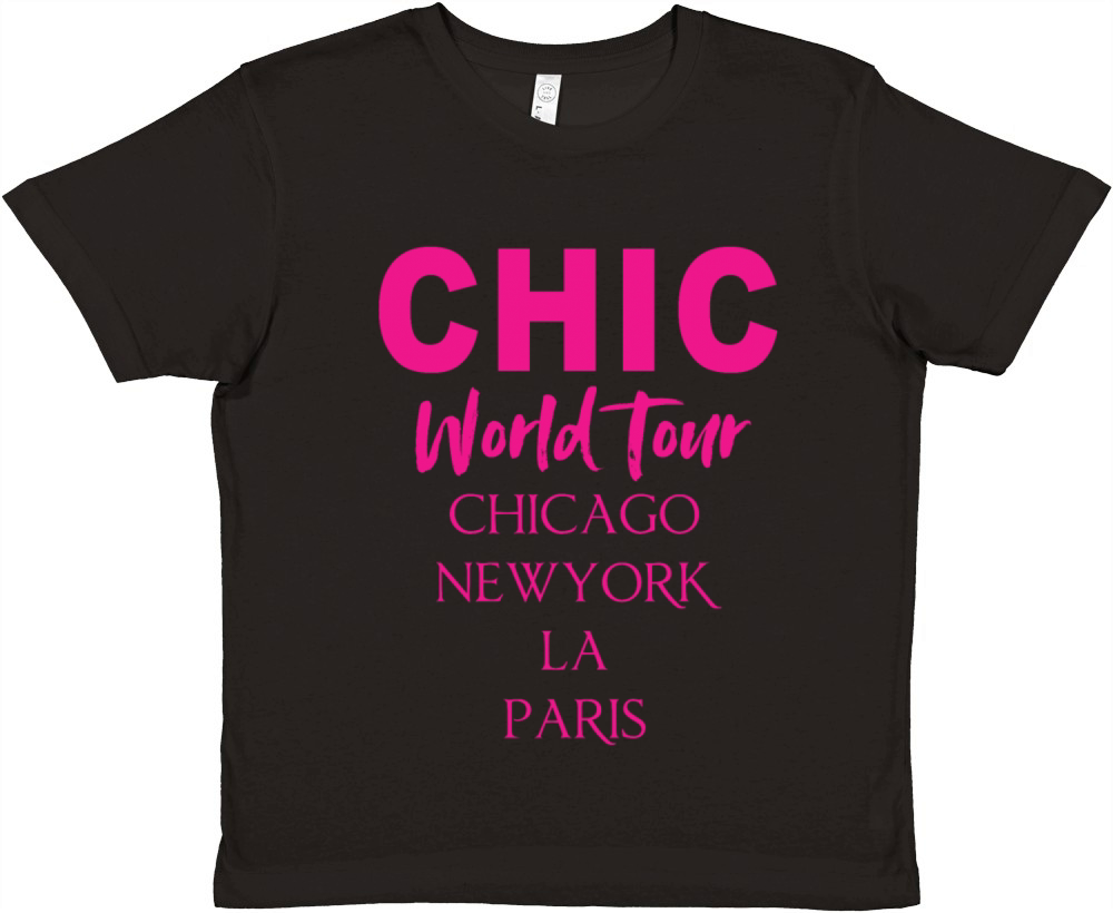 chic world tour Premium Kids Crewneck T-shirt