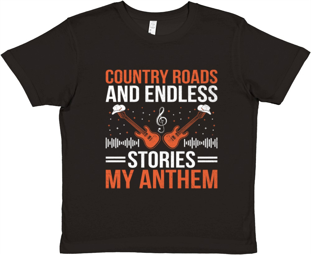 County Music Vintage Music Lover Western Country C Premium Kids Crewneck T-shirt