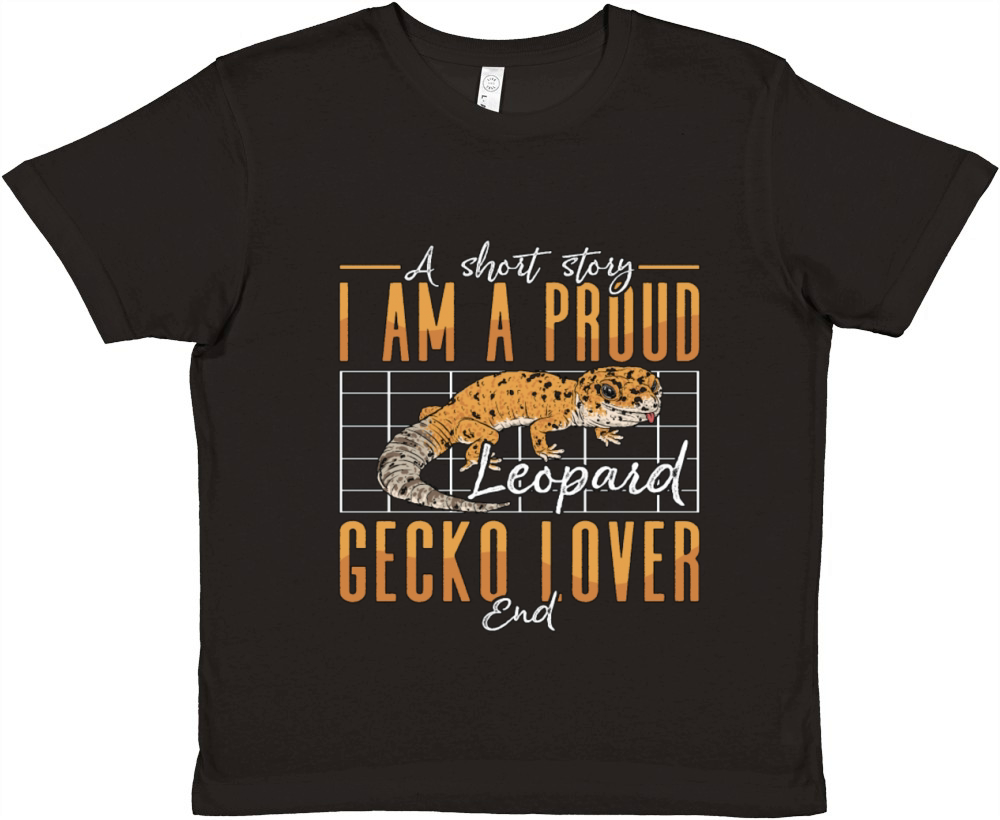 Leopard Gecko Lover A Short Story Reptile Owner Premium Kids Crewneck T-shirt