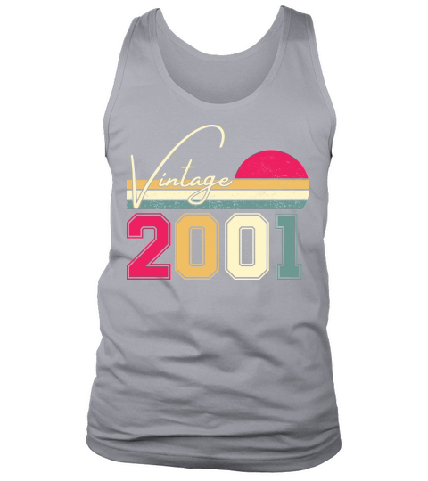Birthday  Vintage Classic Born In 2001 Tank Top Unisex