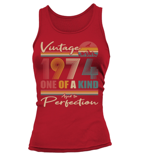50th birthday vintage 1974 born in 1974 Tank top Woman