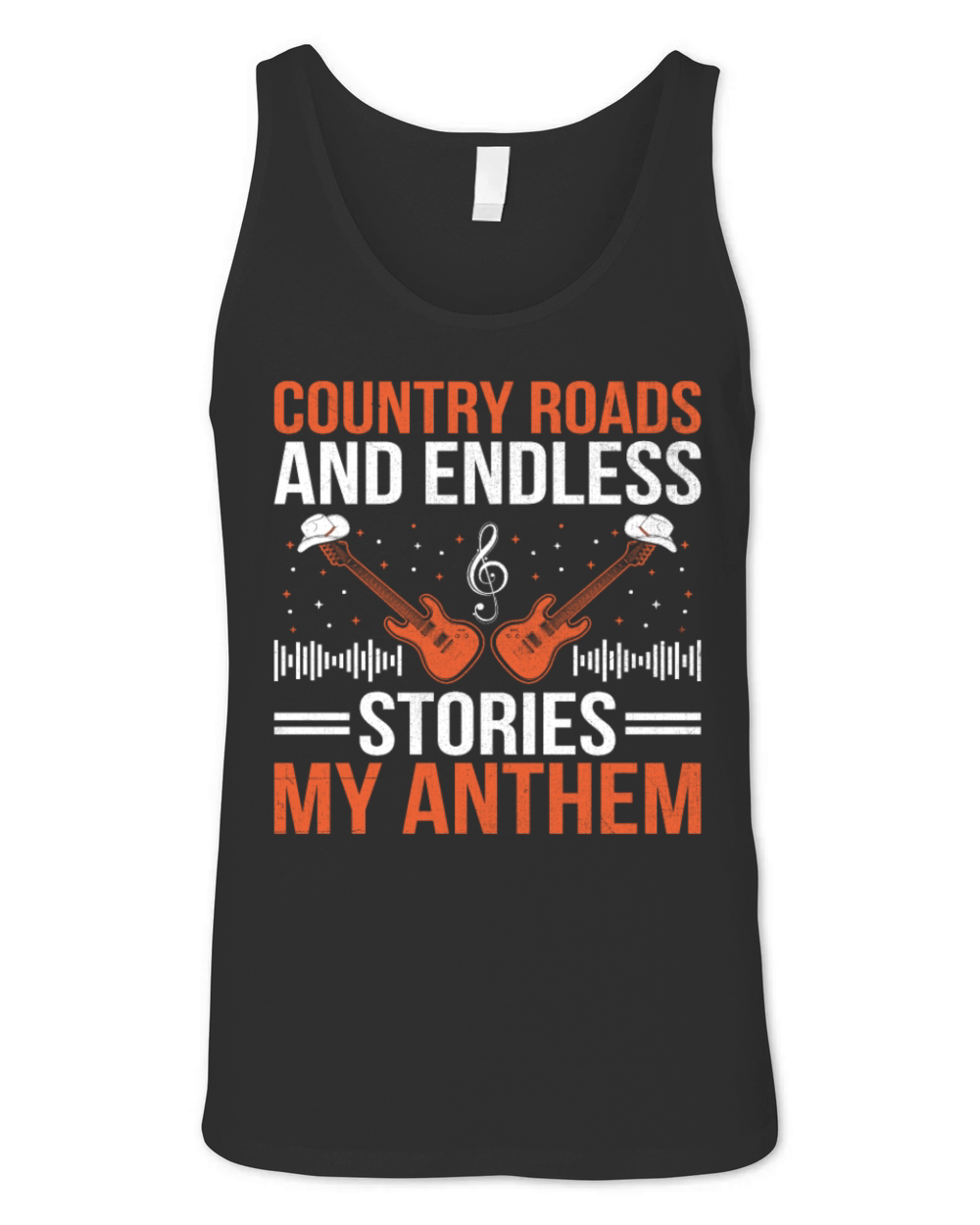 County Music Vintage Music Lover Western Country C Unisex Jersey Tank